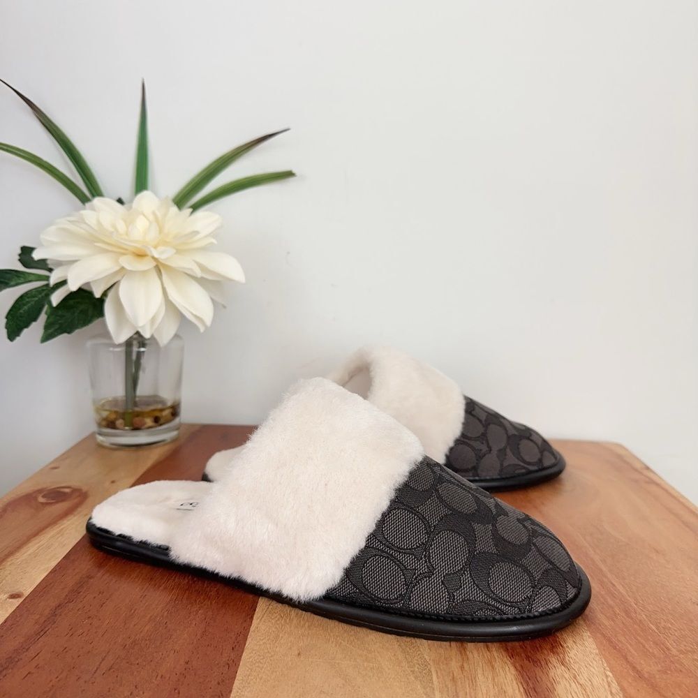 NWT Coach Zena Slipper In Signature Jacquard size‎ US7 - Picture 5 of 6